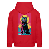 Sunny Cat Hoodie - red