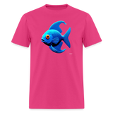 Blue Fish - fuchsia