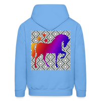 HORSE BACK Hoodie - carolina blue