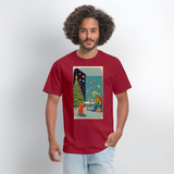 Alien Christmas - dark red