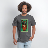 Owl Portrait - charcoal