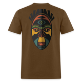 AFRICAN MASK 3 - brown