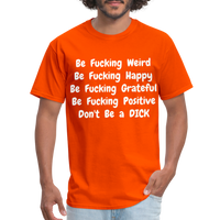 DON'T BE - orange