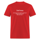 SELF-LESS - red