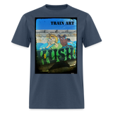 Train Art -  blue dusk