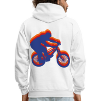BIKER Hoodie - white