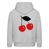 CHERRY TOP Hoodie - heather gray