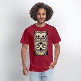 Owl Eyes - dark red