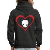 DARK LOVE Hoodie - charcoal grey