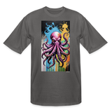 Octopus (Tall) - charcoal