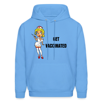 VACCINATED Hoodie - carolina blue