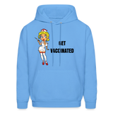 VACCINATED Hoodie - carolina blue