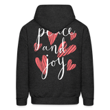 LOVE PEACE JOY - charcoal grey