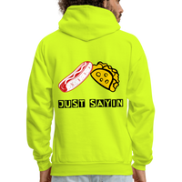 JUST SAYIN 4 Hoodie - safety green