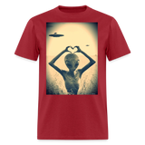 Alien Love - dark red