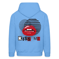 KISS ME  Hoodie - carolina blue