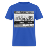 Train Art - royal blue