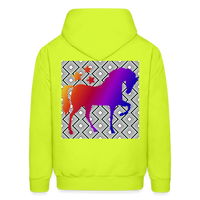 HORSE BACK Hoodie - safety green