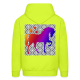 HORSE BACK Hoodie - safety green