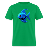Blue Fish - bright green