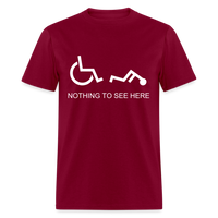 NOTHING TO SEE - burgundy