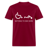 NOTHING TO SEE - burgundy
