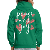 LOVE PEACE JOY - kelly green