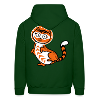 SPACE CAT Hoodie - forest green