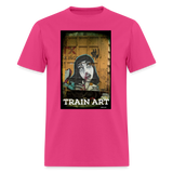 Train Art - fuchsia