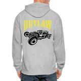 OUTLAW Zip Up Hoodie - heather gray