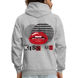 KISS ME  Hoodie - heather gray