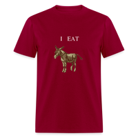 I EAT - dark red