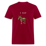 I EAT - dark red