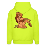 TIE ME UP  Hoodie - safety green