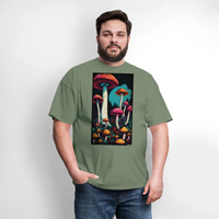 Mushroom Land - military green