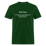 SELF-LESS - forest green