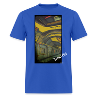 Train Art - royal blue
