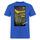 Train Art - royal blue