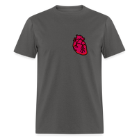 HEART AWARENSS - charcoal