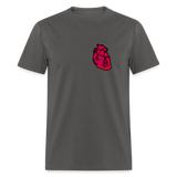 HEART AWARENSS - charcoal