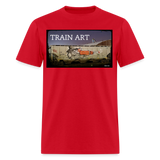 Train Art - red
