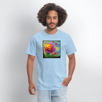 Rose - powder blue
