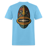 AFRICAN MASK 2 - aquatic blue