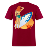 SURF AND TURF - dark red