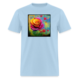 Rose - powder blue
