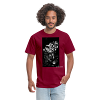 Faces of the Unknown - burgundy
