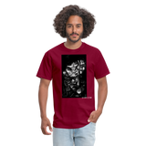 Faces of the Unknown - burgundy
