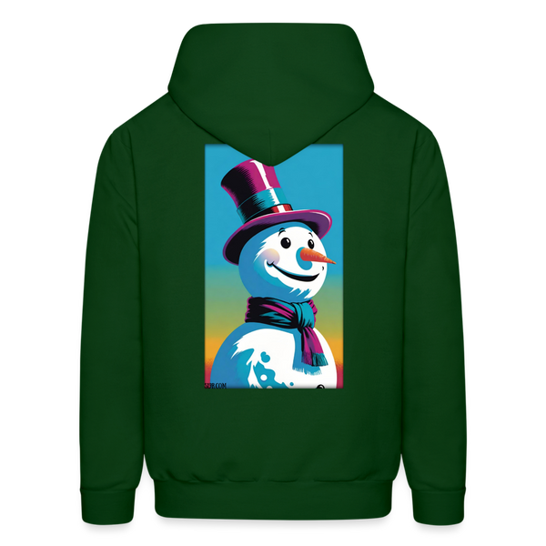 The Snowman Hoodie - forest green