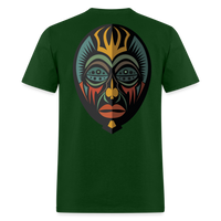 AFRICAN MASK 5 - forest green