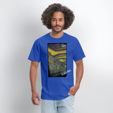 Train Art - royal blue